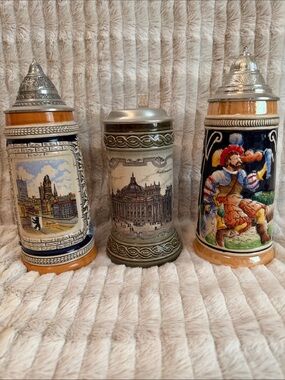 Vintage (3) Authentic German Beer Steins
